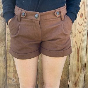 Sanctuary wool blend shorts